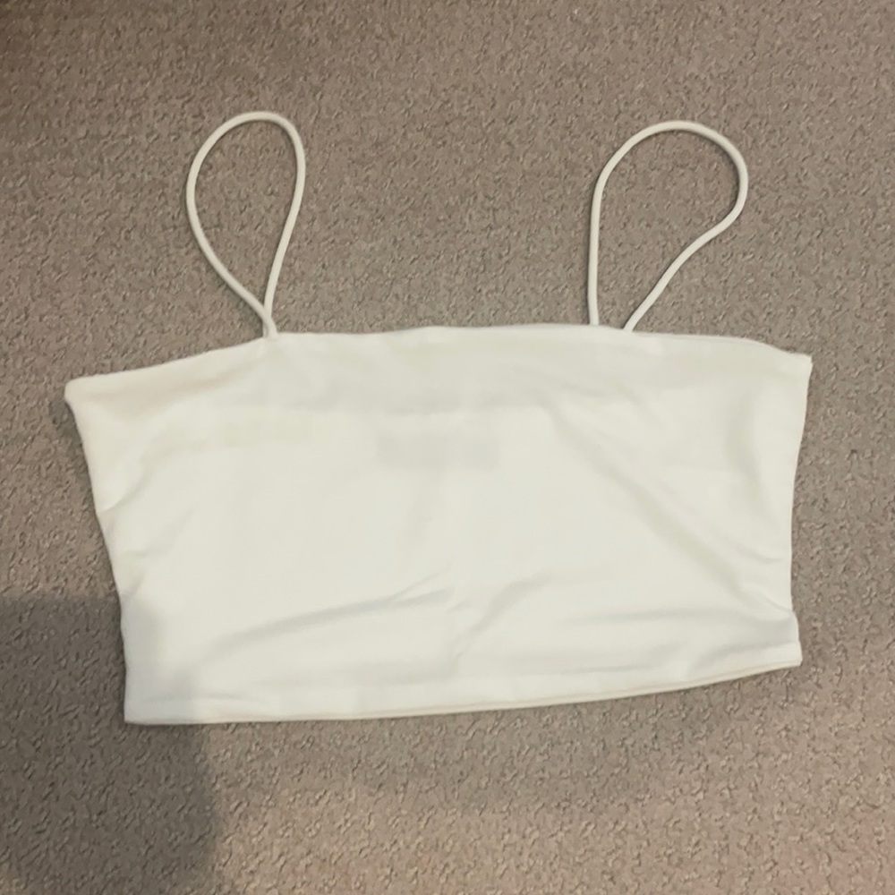SHEIN white crop top
